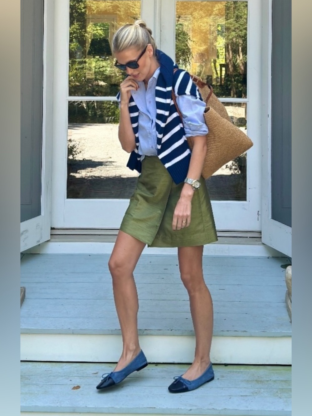 NWT Julia Amory Park Avenue Mini Skirt Silk Dupioni size Large Moss